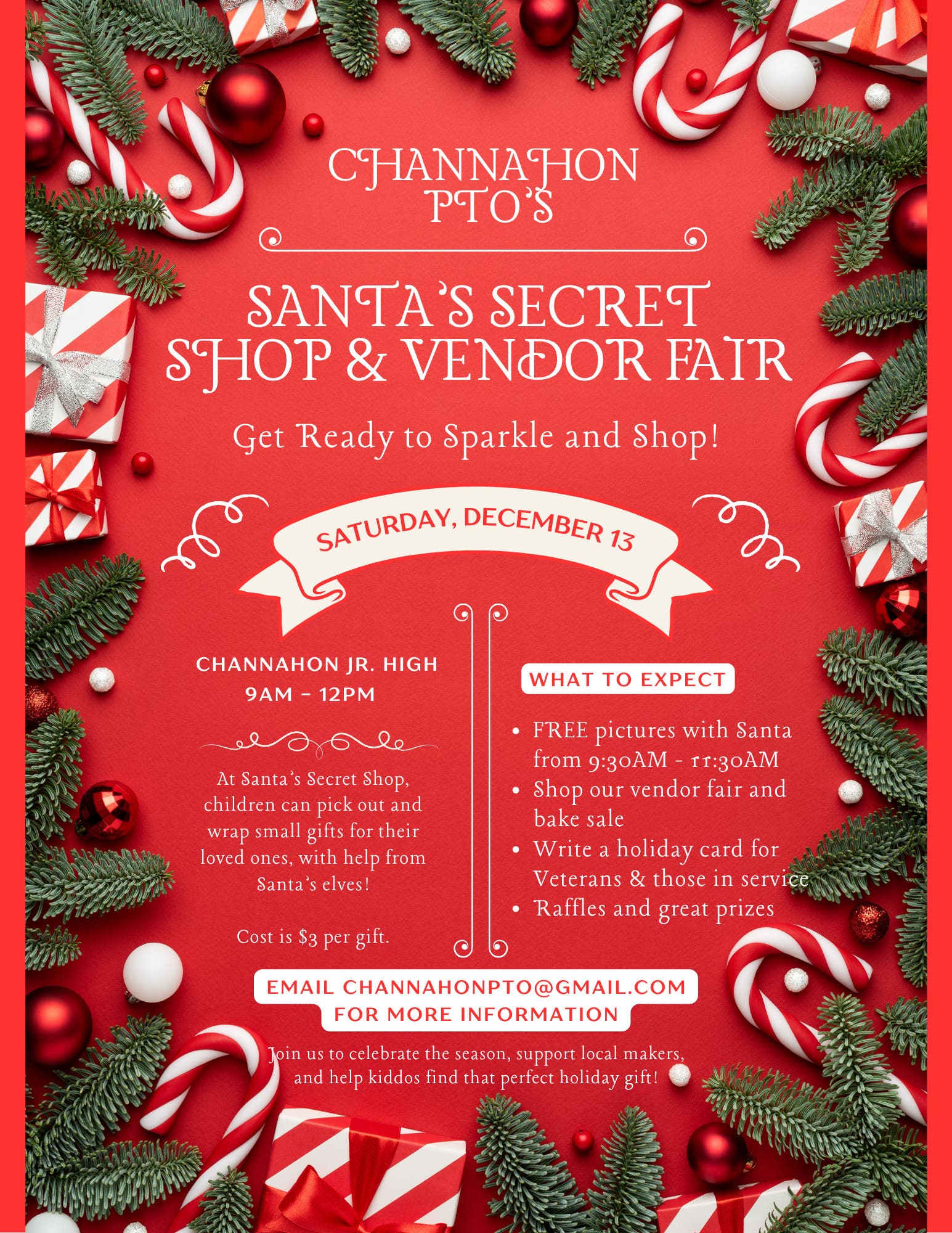 Channahon PTO's Santa's Secret Shop & Vendor Fair