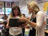 Megan Johnson (right) a local Homes for Heroes affiliate presents Mrs. Reeks with a plaque.