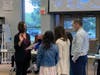 Jill Dunlap, elected in April, is sworn in by her family.