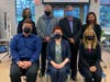 The District 146 Board of Education. Back Row (L to R): Members Jill Dunlap, John Malloy, Dean Casper, and Patty Chlada. Front Row (L to R) Rick Lloyd, Secretary; Darcy Nendza, President; Julie Berry, Vice President. 