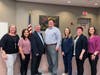 The District 146 Board of Education: Members Amy Hamernick, Patty Chlada, Dean Casper, Secretary Rick Lloyd, Vice President Julie Berry, President Darcy Nendza, and Member Jill Dunlap.