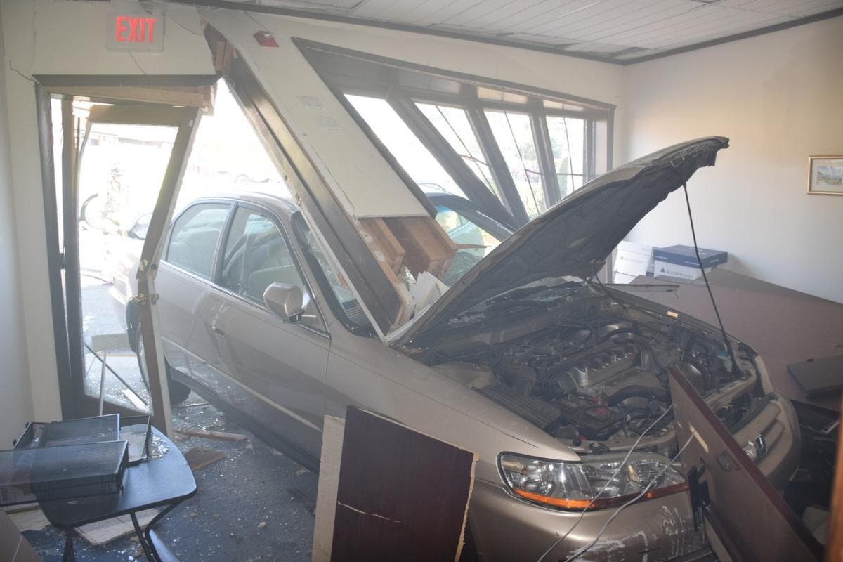 Car Crashes Into Milford Business, Driver Suffers Minor Injuries ...