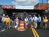Mayor Theresa Trouvé, Trustee Mark Hyer, Village Administrator Ralph Suozzi and Public Works Superintendent Joseph DiFrancisco joined MTA officials, the LIRR Expansion Project contractor, 3TC, and neighboring Village officials during the ribbon cutting.