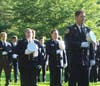 Firefighters held a remembrance service to commemorate the 20th anniversary of the September 11, 2001 attacks.