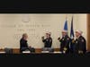 Mayor Cosmo Veneziale administers the oath of office to Chief of Department Matthew F. Pearn, 1st Assistant Chief James Taunton and Third Assistant Chief Devyn Moody (2nd Assistant Chief Jonathan Parrella not in attendance).