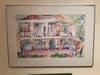 Lay's painting of her home, where she's enjoying aging in place. 