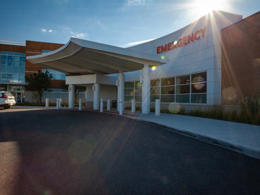 Franciscan Health Olympia Fields Emergency Department entrance.