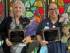 Franciscan Health Olympia Fields Emergency Department Manager Lynne Steinhauer, RN, left, received the Nurse Leader of the Year Award and Cardiovascular Services RN Wendy Durham received the Nurse of the Year Award.