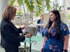 Franciscan Health Olympia Fields Chief Nursing Officer and Chief Clinical Officer Mari Lynn Ross, left, presents the Ancillary Team Member of the Year Award to Sabrina Booth, patient care assistant in the Emergency Department