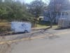 Trailer with flat tire