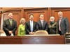 Plymouth Township Council welcome new police officer Jonathan Marinelli. 