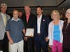 The Plymouth Township Council present resident Nick DiDomenico with a proclamation honoring his 100th birthday on Aug 9.