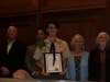 Plymouth Township Council honors Eagle Scout Stanley Matusheski during Monday's Council meeting.