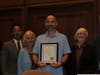 Plymouth Township Council recognizes Parks and Recreation employee Edward Bauso for 20 years of service.