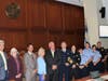 Plymouth Township Council presented unit citations to the police and medics who saved Police Det. Andrew Moretti's life.