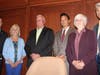Plymouth Township Police Det. Andrew Moretti was saved following a sudden death cardiac event. Plymouth Township Council honors his life-savers with commendations.