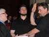 Brad Krenicky is sworn in as Plymouth Township's code enforcement officer. 