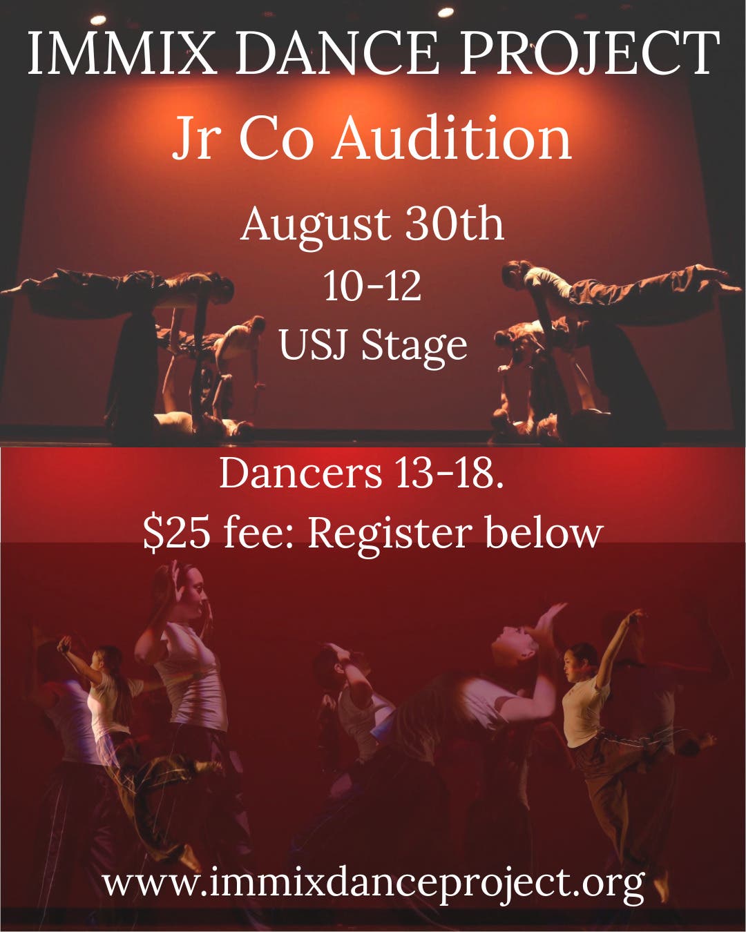 IMMIX Dance Project: JR COMPANY Audition