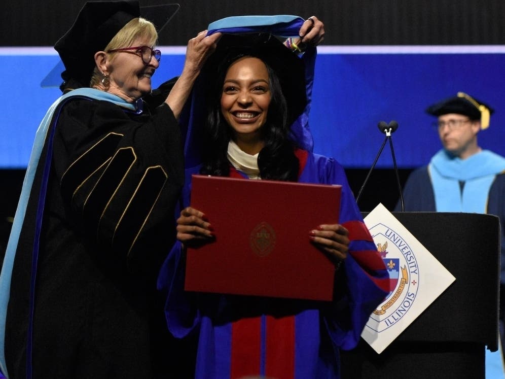 Dr. Alexis Gunartt, a resident of Hinsdale, recently earned her Doctor of Education