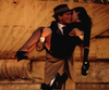 Rico Simonini as Frank Sinatra and Emily Elicia Low as Ava Gardner
