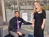 Pictured at PCSB Bank's Mahopac location are (l to r): PCSB Bank employees Ben Fernandes and Toni-Anne Somosky.