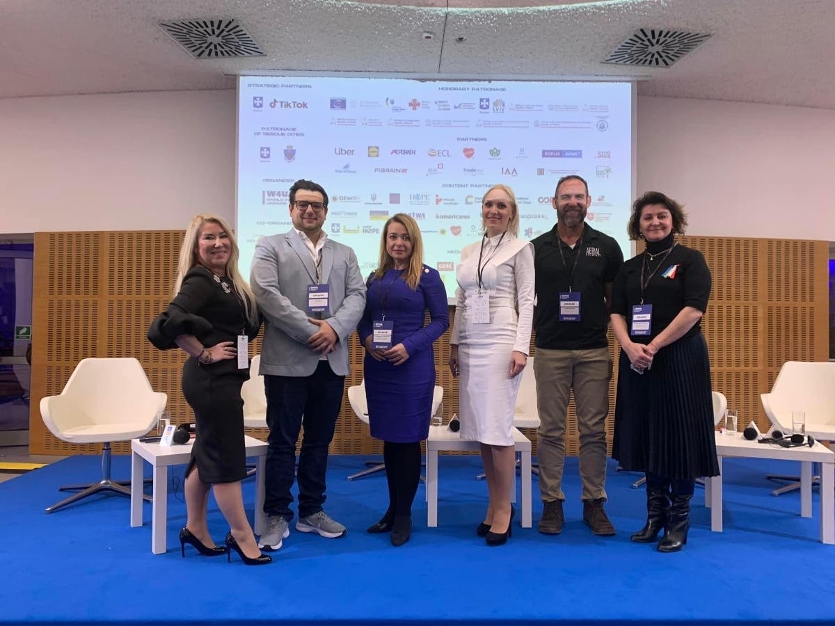 Pictured is Ms. Dehnhard (far left).