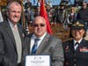 New Jersey Governor Phil Murphy, Rowan College of South Jersey Director of Student Affairs & Military Services John Ryder and Brigadier General Lis Hou D.O.