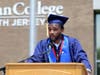 Khayri Ransom, Business Administration major, presents the student charge at RCSJ’s Gloucester Commencement on May 12, 2023.