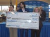 Mrs. Julia Elizabeth “Beth” Rey (far right) and her children, Makenzie Rey and George Rey, V, announce the creation of the George Henry Rey, IV, Teaching is Advising Memorial Scholarship at Rowan College of South Jersey.