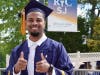 Tracy Marshall, 22, from Washington Township, celebrates his accomplishments at RCSJ- Gloucester's 7th Annual Commencement ceremony.