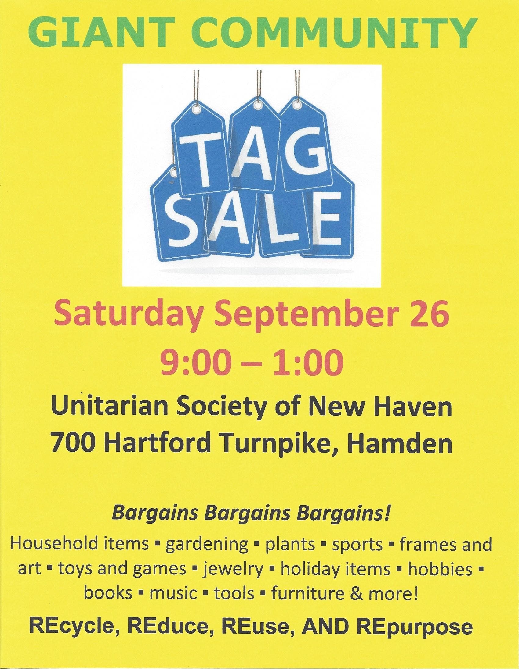 Giant Tag Sale