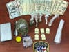 Seized items.