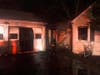 Crews responded to a house fire late Monday night in Wallingford.