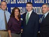 Notre Dame's Michael Consorte, of West Haven, with parents Mark and Carla (left) and coach Joe DeCaprio.