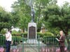 Mayor Nancy R. Rossi swears in new University of New Haven Deputy Police Chief Adam Brown on Wednesday at the World War I Armistice Memorial on the Green.