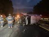Crews responded to a rollover crash early Wednesday morning on Route 15 in Stratford.