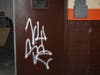 Police released images of graffiti that was found inside a business after a burglary Monday morning in Naugatuck.