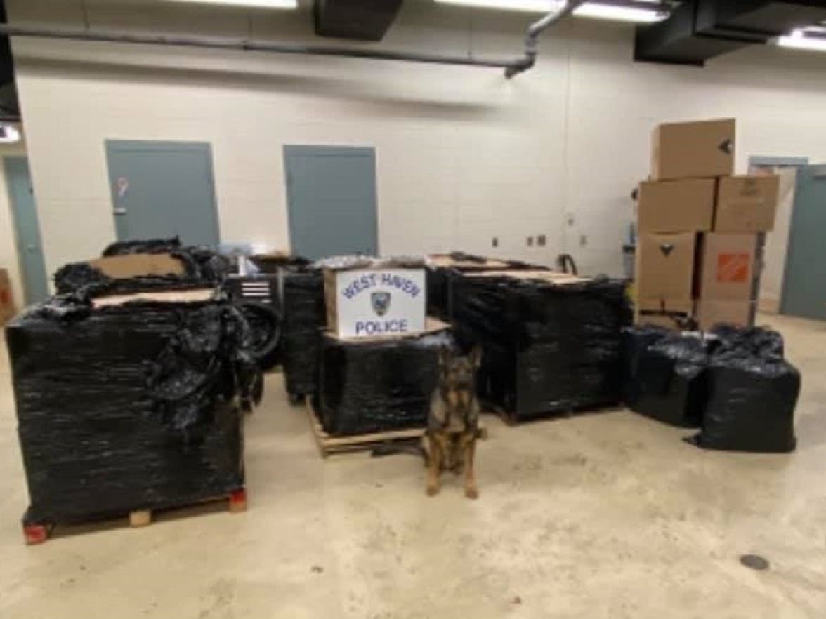 A storage facility in West Haven was being used as a hub to distribute large quantities of marijuana throughout the Tri-State area, according to police.
