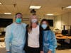 West Haven’s front-line warriors of the coronavirus pandemic: West Haven Fire Department Chief James P. O’Brien, Mayor Nancy R. Rossi and Health Director Maureen B. Lillis.