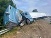 Stratford firefighters responded to a report of a tractor-trailer rollover on I-95 on Friday afternoon.