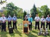 DeLauro, D-3, is joined by Rossi and a group of firefighters to announce the FEMA grant funding for West Haven’s three fire departments.