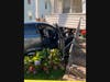 The driver suffered minor injuries, according to officials.