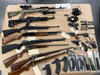 Guns seized from a home on Newfield Street in Middletown on Nov. 19.