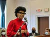 The Rev. Denya C. McGee delivers the keynote speech. McGee is the pastor of Abba’s House International Fellowship in North Branford.