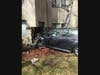 The crash happened in the 1200 block of Whitney Avenue, according to fire officials.