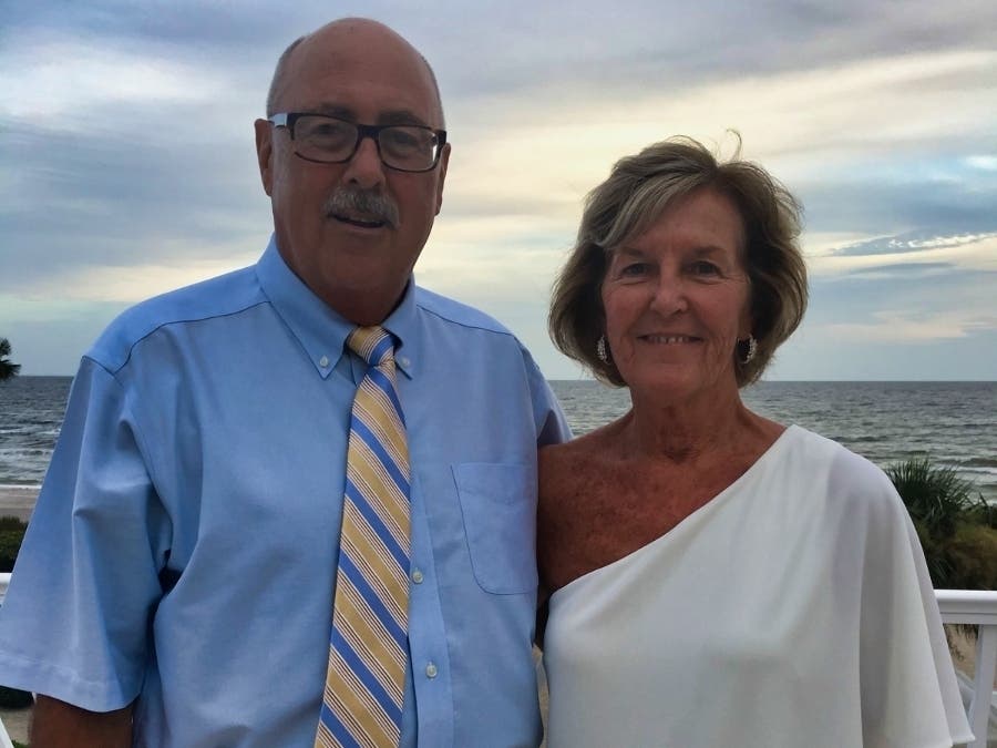 West Haven Youth Soccer League President John Vinci with his wife, Joanne. The city will honor Vinci as its 2022 Italian American of the Year on the steps of City Hall at noon Friday.