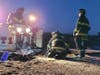 Crews were able to access the fire from the roof of the building, according to officials.