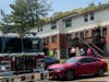 Crews responded to a report of a fire at Kaye Vue Drive around 12:50 p.m. on Monday.