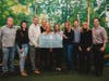 The foundation presented a $20,000 check to Yale for the “Parent Plate Program.”  