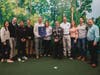 More than 100 golfers, donors, and sponsors attended the event, which raised more than $8,000 for local families, at Golf Cove in North Haven on Jan. 20.